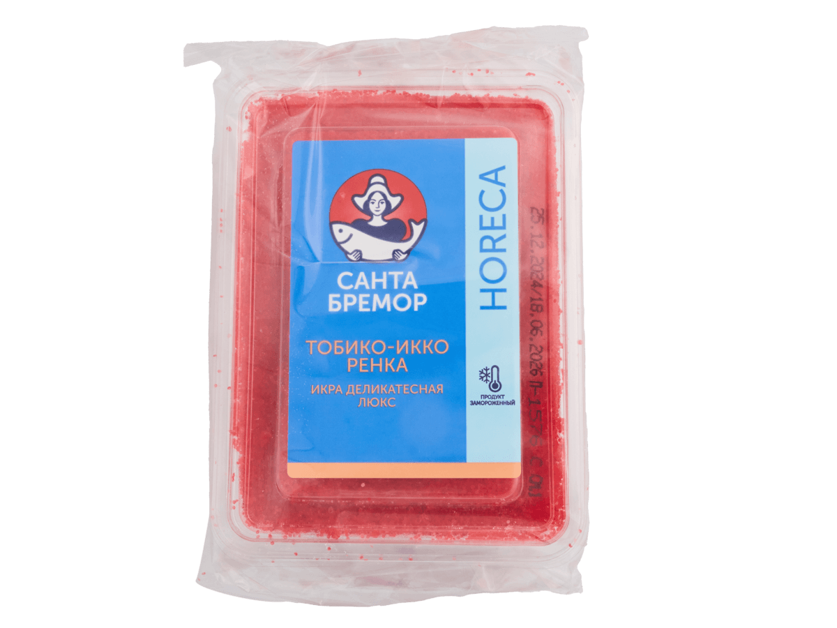 Икра Тобико-ИККО ренка красная 500г, Санта Бремор, Беларусь