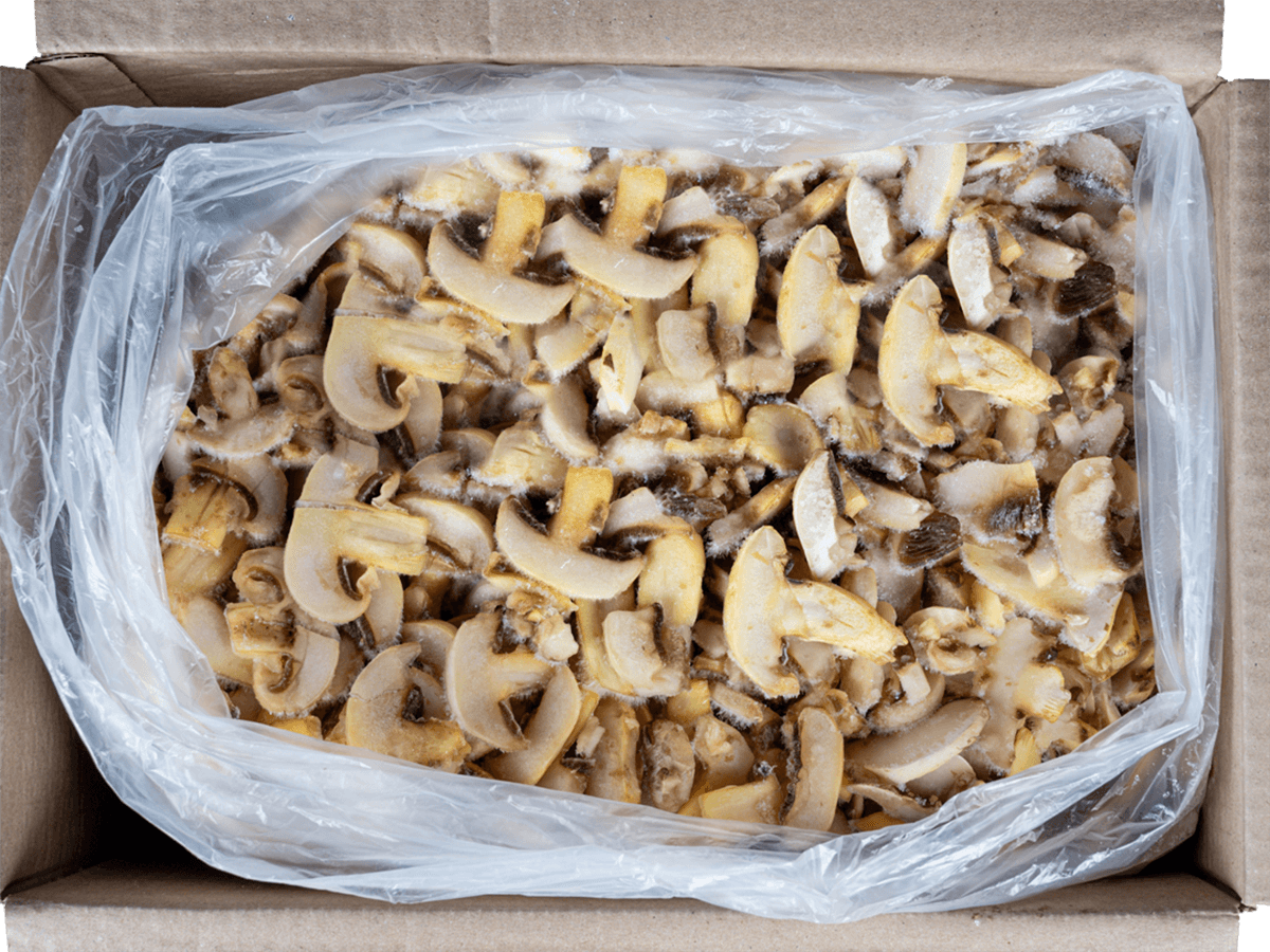 Шампиньоны резанные с/м 10 кг, Россия