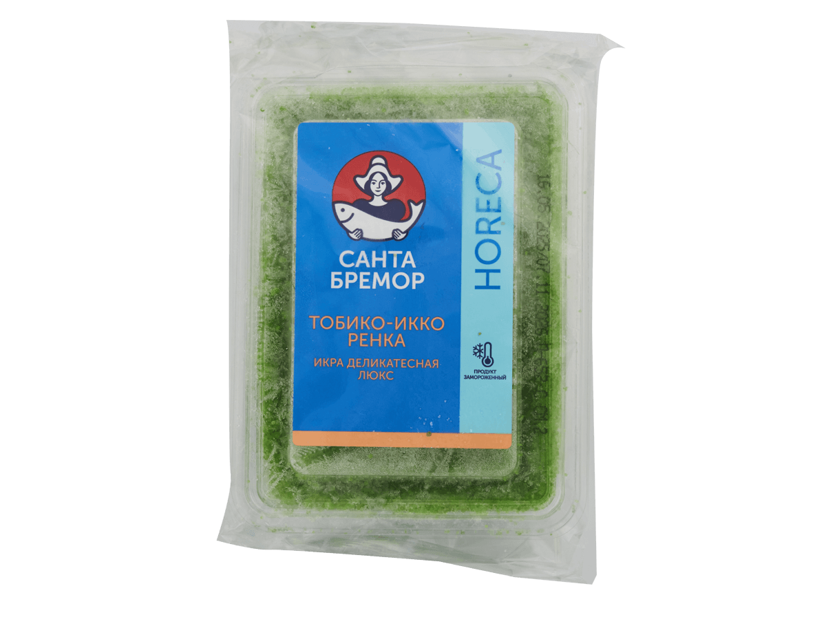 Икра Тобико-ИККО зеленая 500г, Санта Бремор, Беларусь