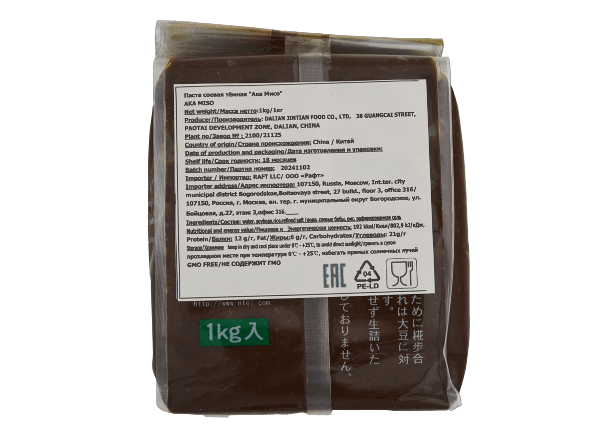 Паста соевая темная 1кг, Китай