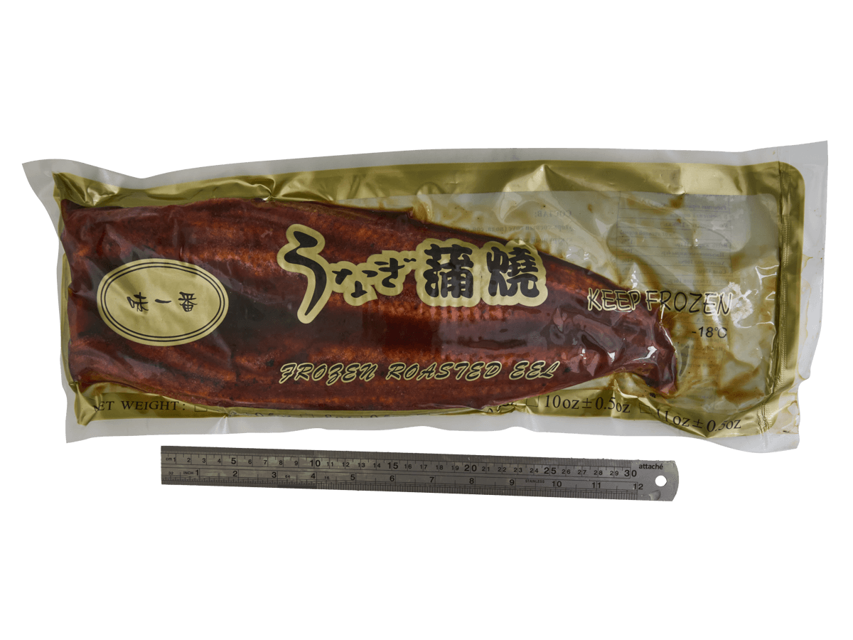 Угорь жареный филе 530-710г 15% соуса, Китай