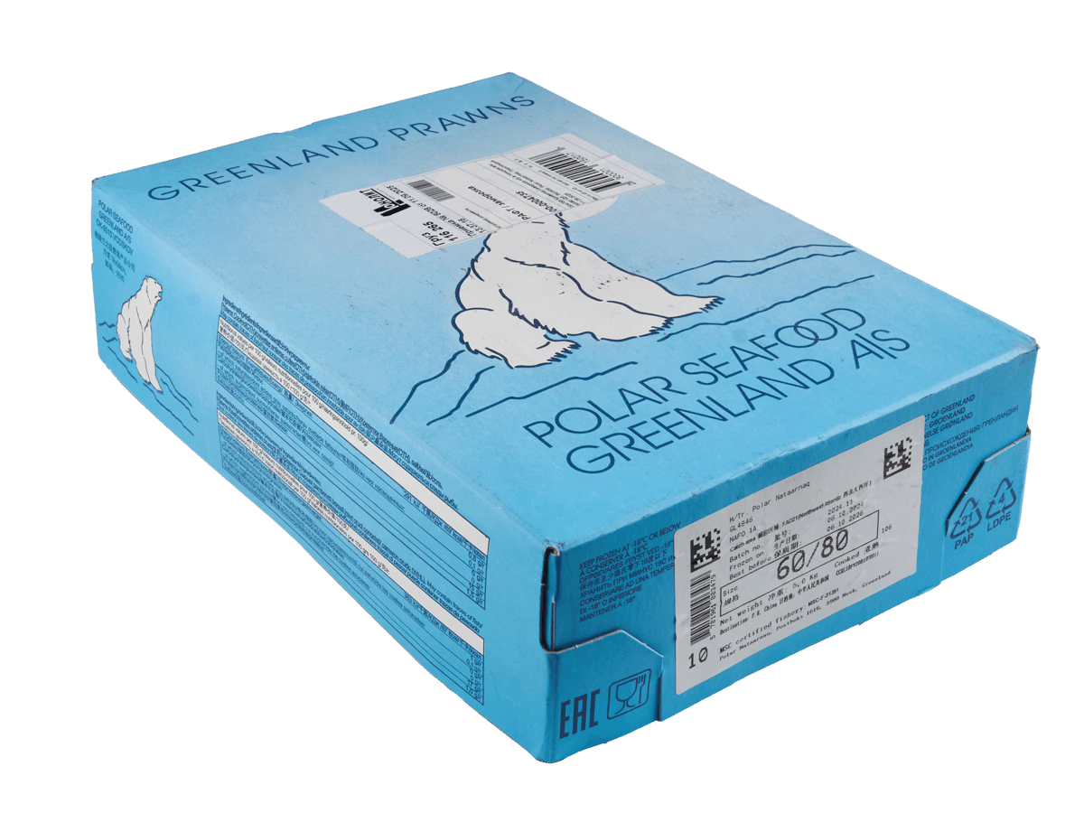 Креветка северная в/м в панцире 40/60, IQF