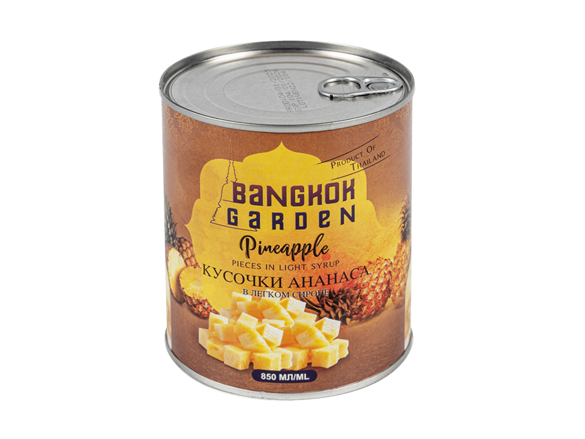 Ананасы в сиропе кусочки 825г