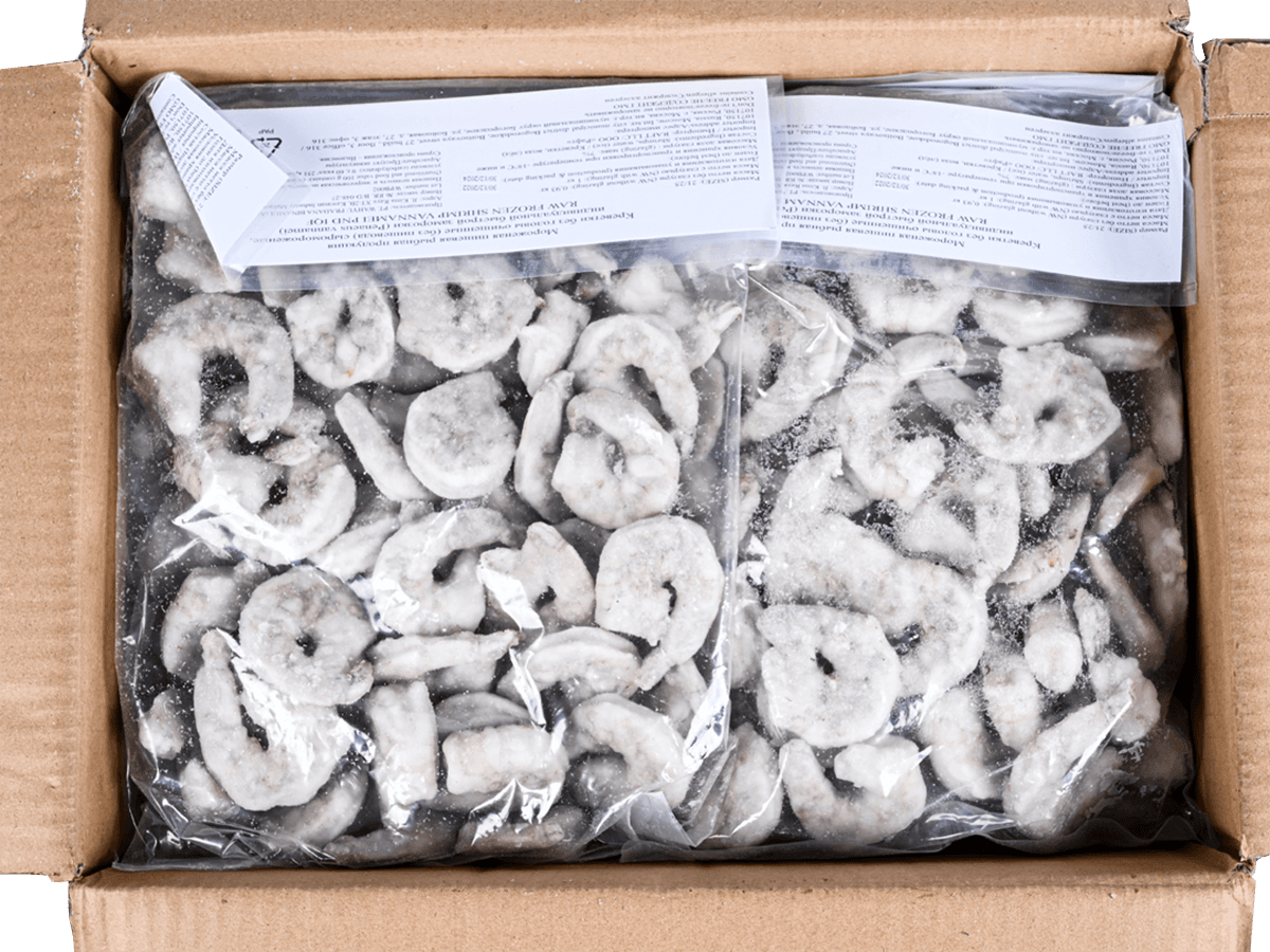 Креветка ваннамей с/м очищ. без вены 16/20, IQF 1кг, Эквадор