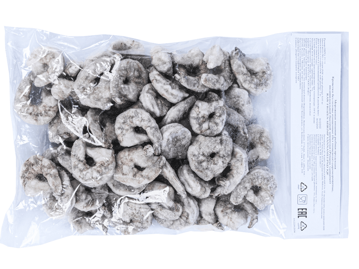 Креветка ваннамей с/м очищ. без вены 16/20, IQF 1кг, Эквадор