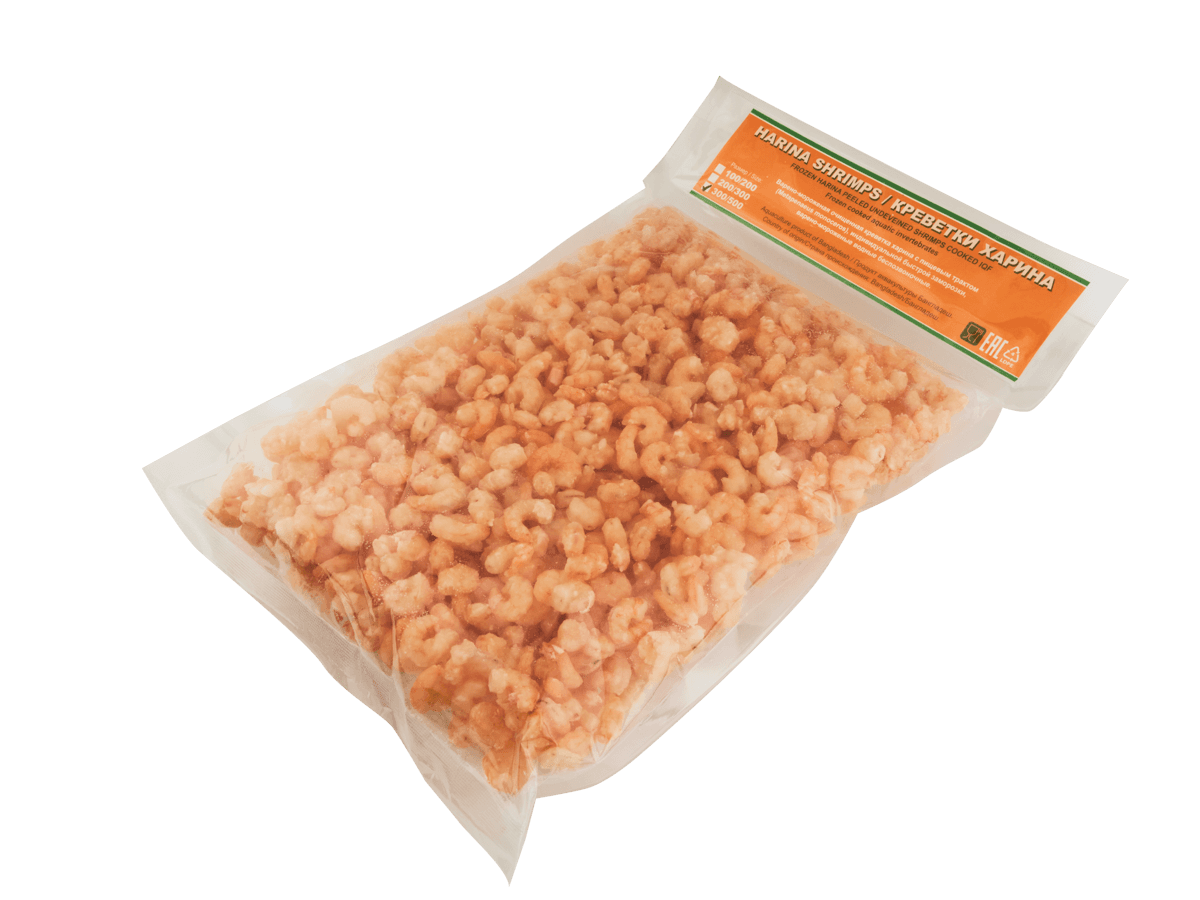 Креветка ваннамей в/м очищ. с веной 300/500, IQF 1кг, Бангладеш