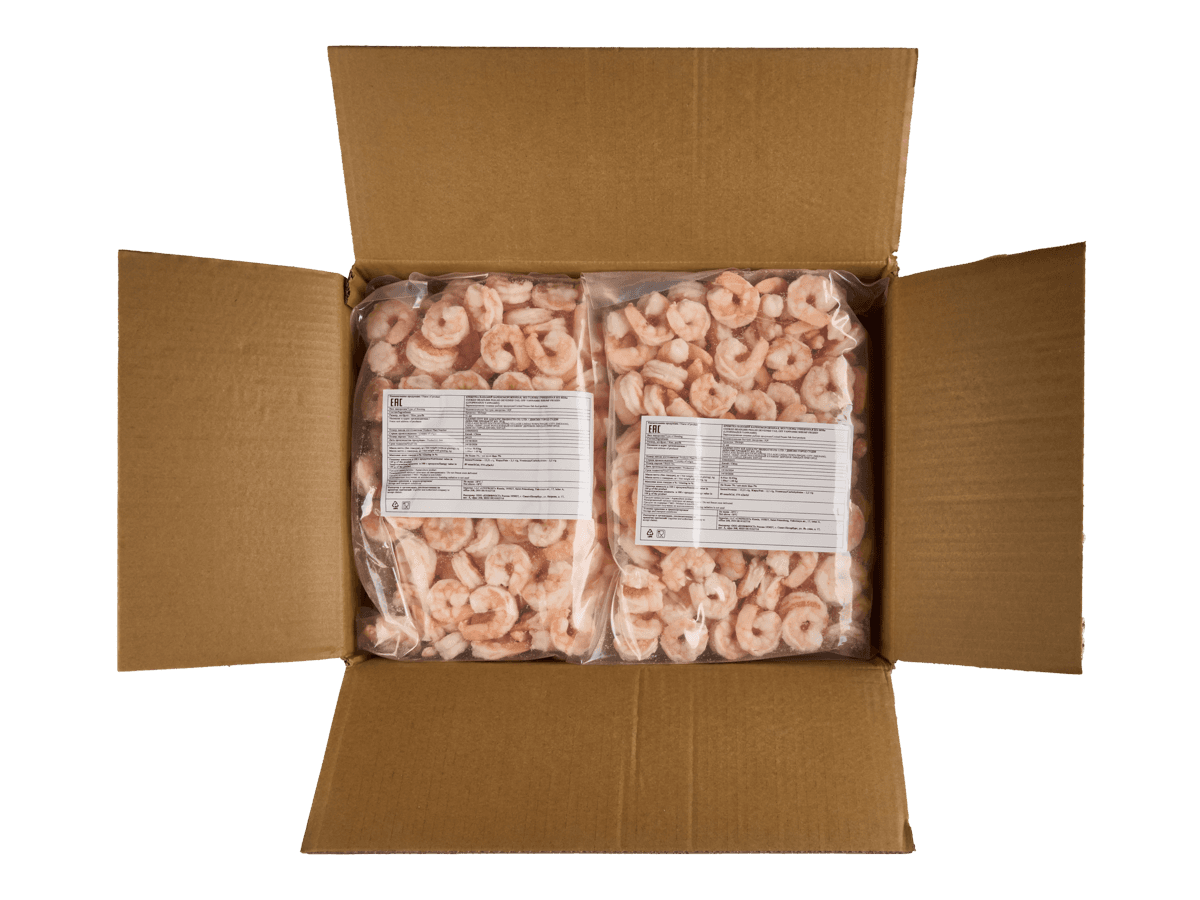 Креветка ваннамей в/м очищ. без вены 51/60, IQF 1кг, Китай