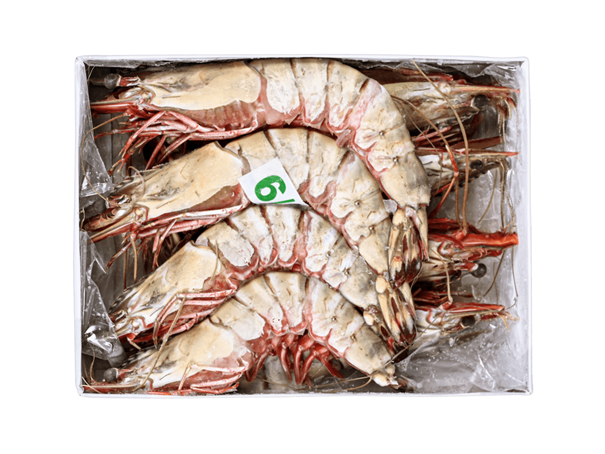 Креветка черная тигровая с/м с/г 6/8 semi-IQF, Бангладеш