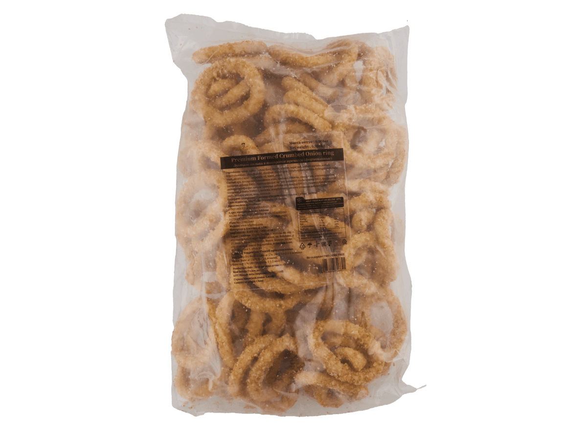 Луковые кольца в панировке (формованые), Китай