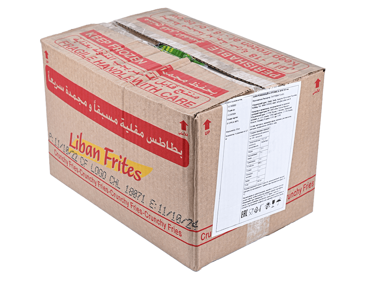 Картофель фри хрустящий 9х9  без кожуры, Ливан