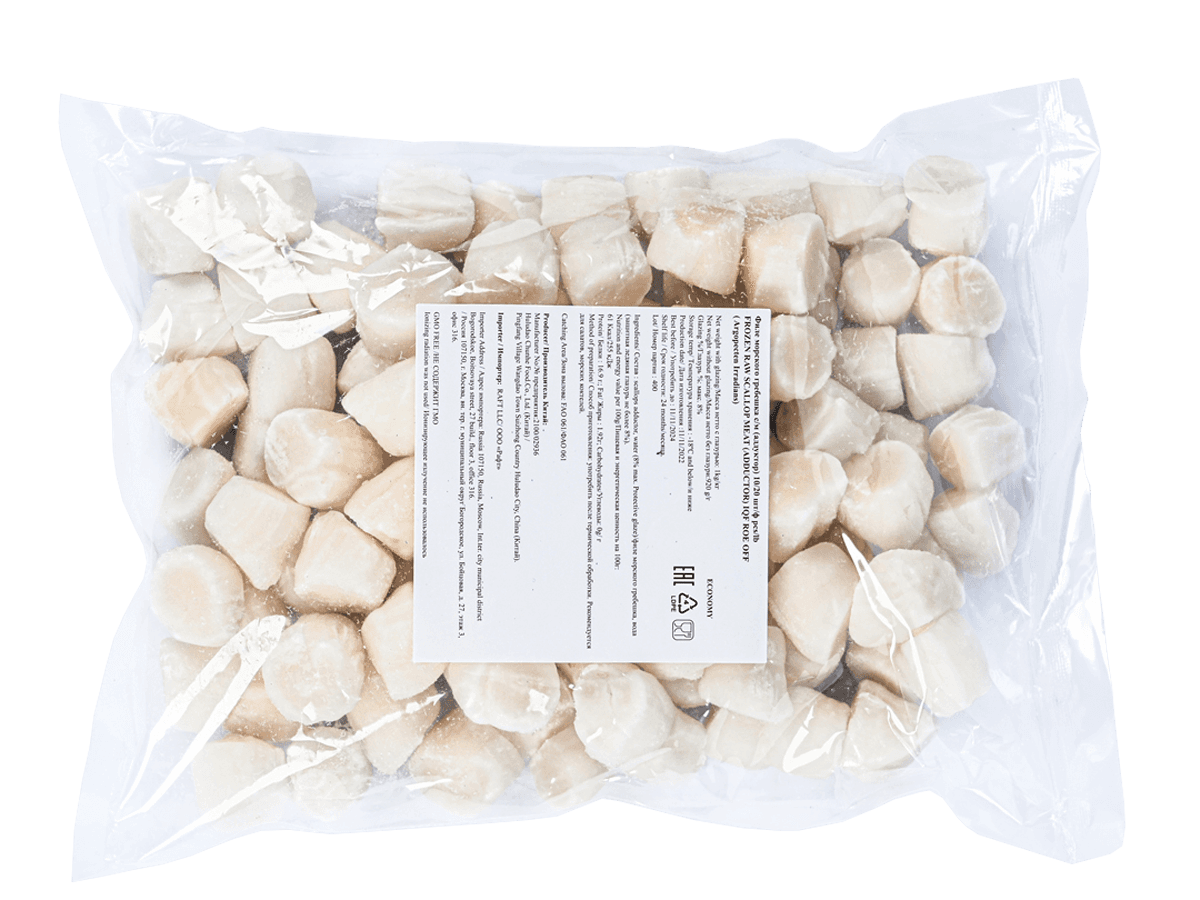 Морской гребешок с/м 10/20 ECONOMY IQF 8%