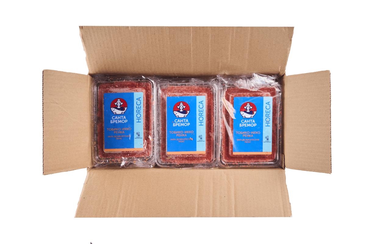 Икра Тобико-ИККО ренка оранжевая 500г, Санта Бремор, Беларусь