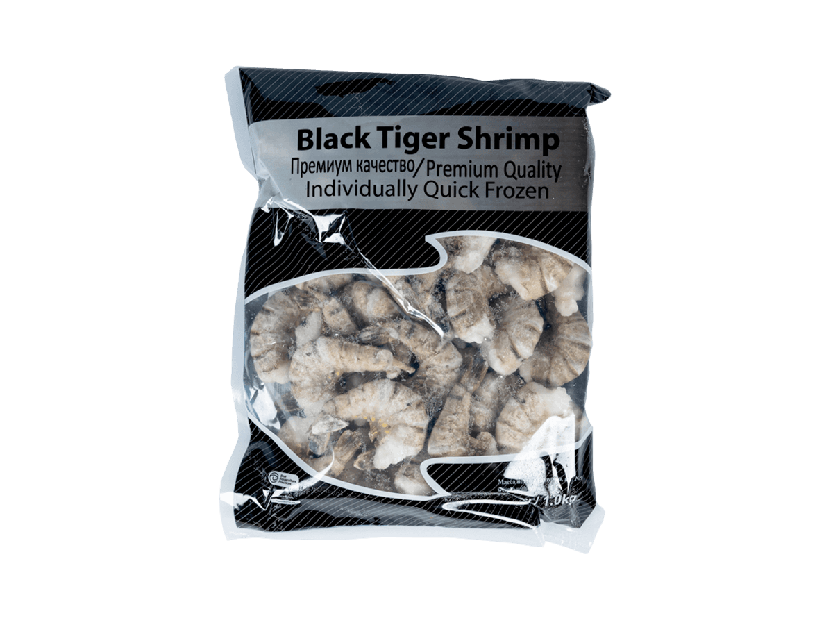Креветка черная тигровая с/м б/г в панц. 16/20 IQF,  Бангладеш