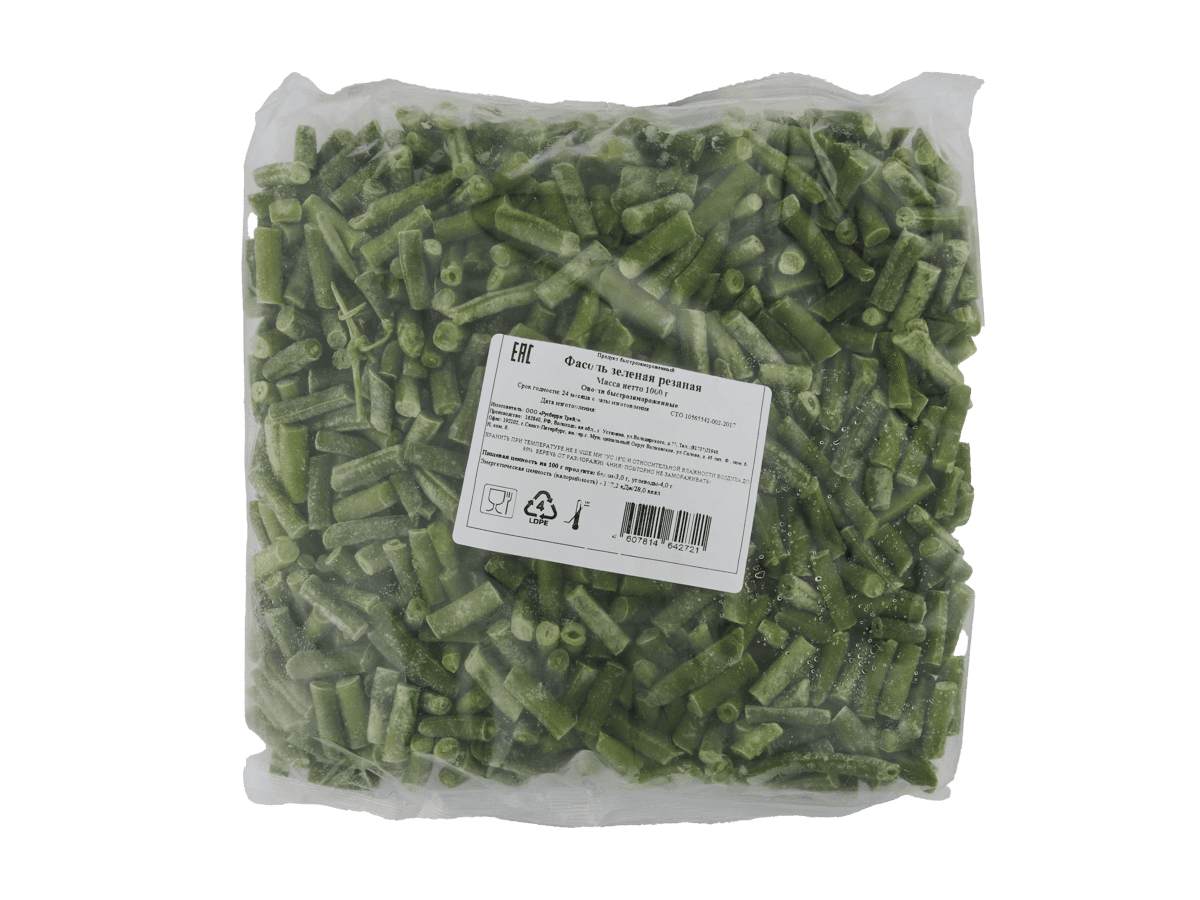 Фасоль стручковая с/м 1кг, Россия