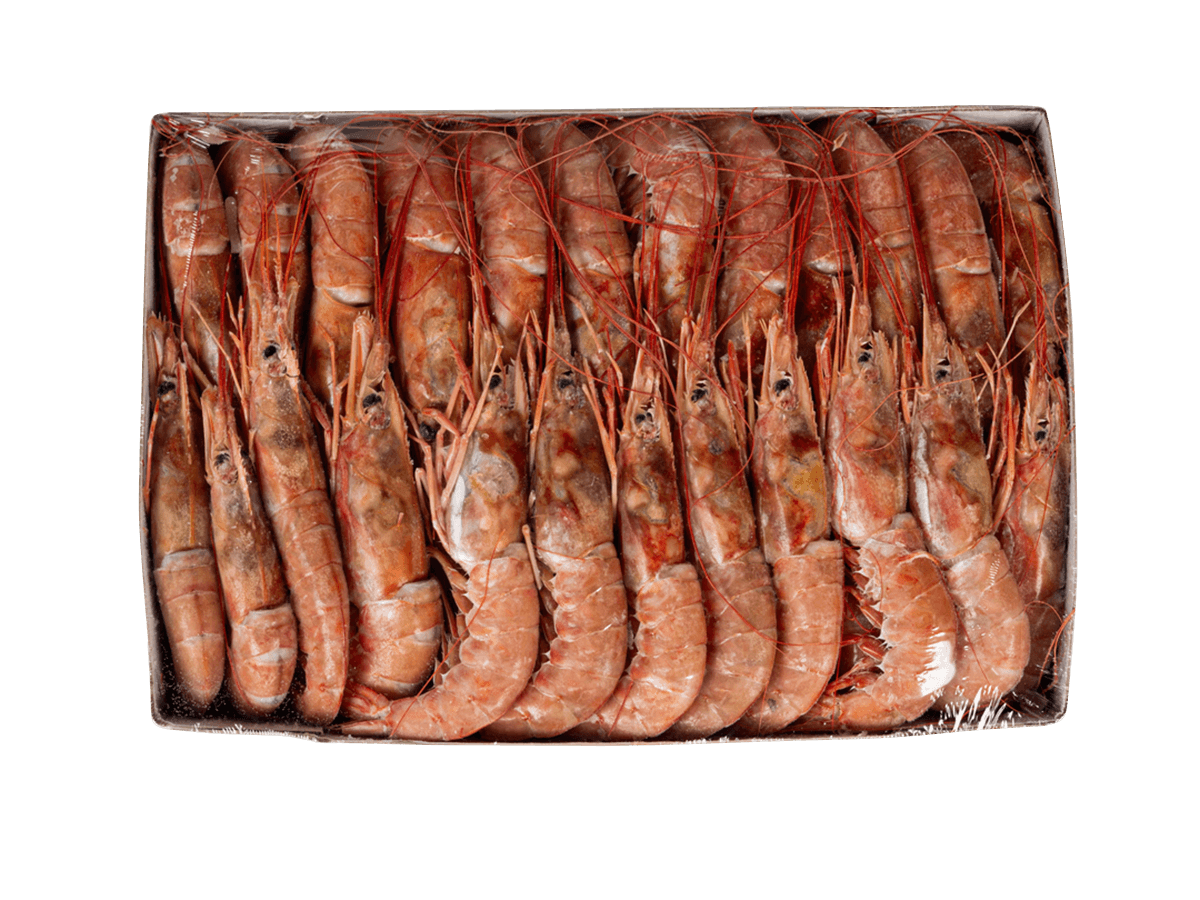 Креветка красная аргентинская с/м с/г в панц. L2 (21/30), 2кг, Аргентина
