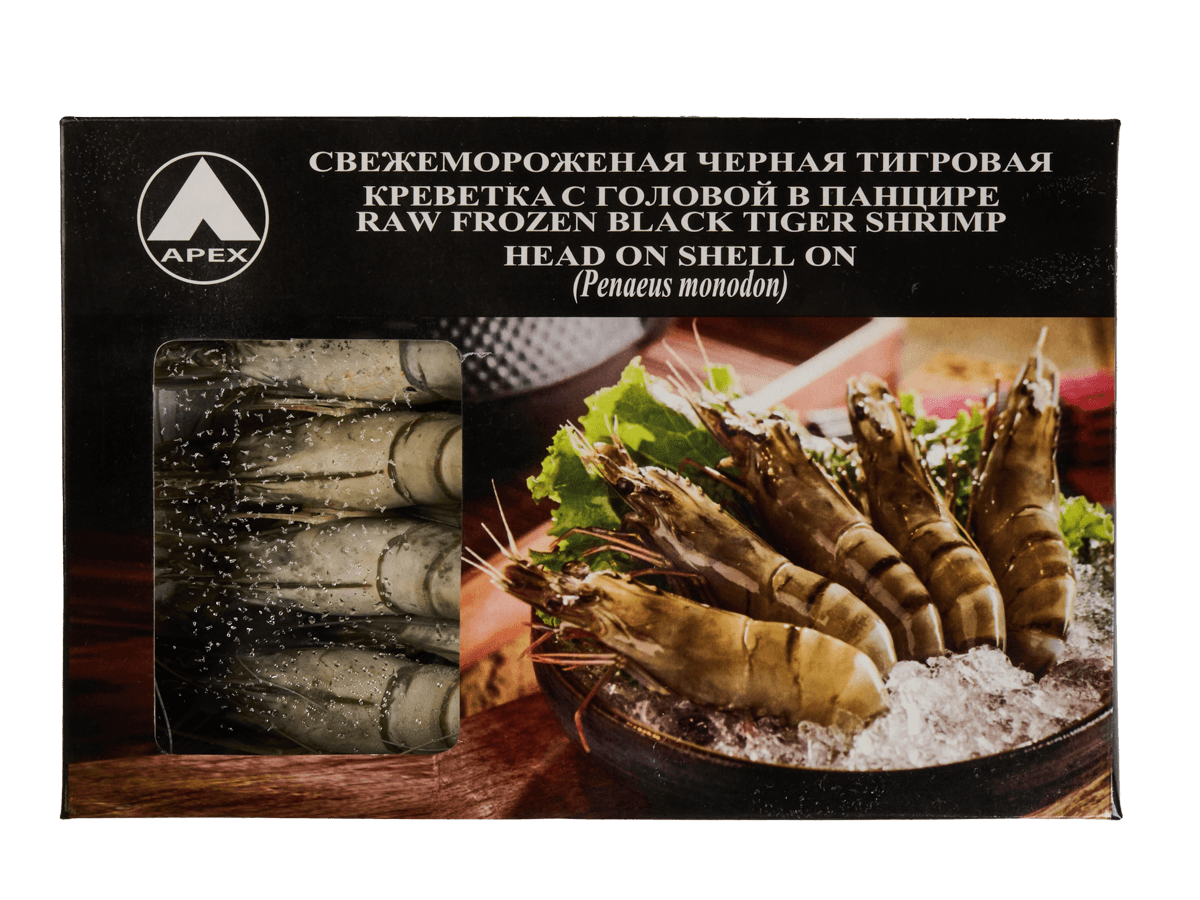 Креветка черная тигровая с/м с/г 8/12 semi-IQF, Бангладеш