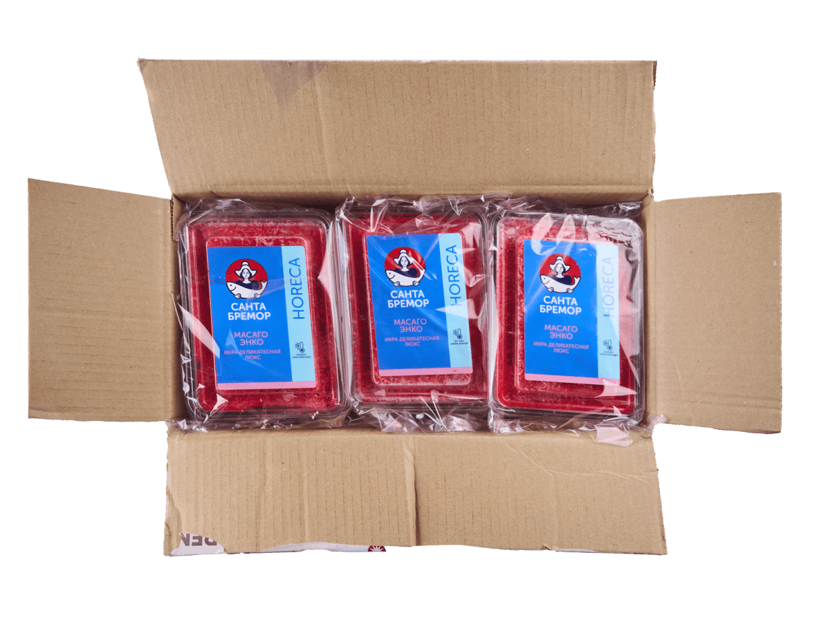 Икра Масаго красная  500г, Санта Бремор, Беларусь