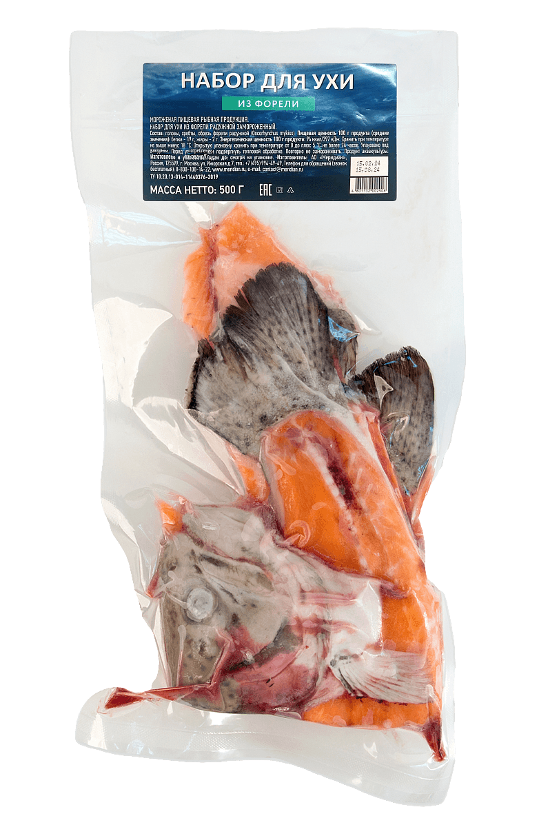 Набор для ухи из форели замороженный