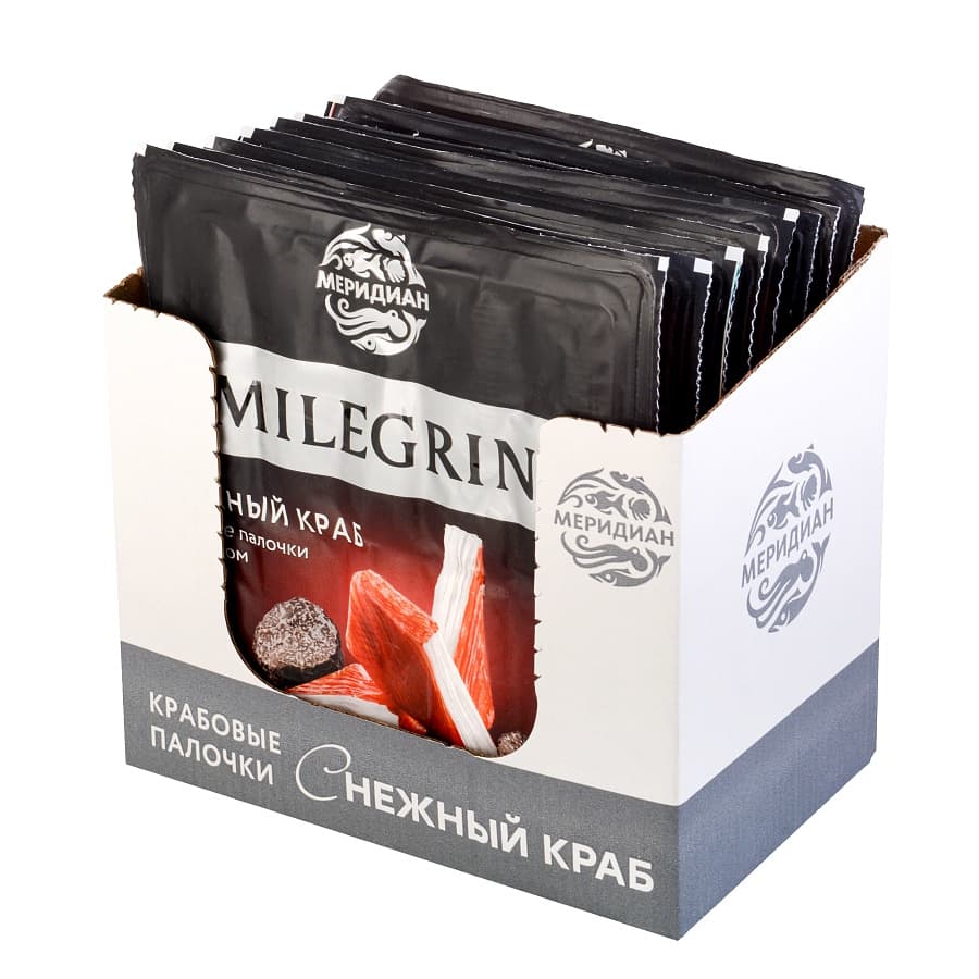 Крабовые палочки снежный краб со вкусом и ароматом краба и трюфеля milegrin охлажденные