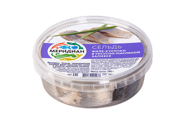 Сельдь филе-кусочки в уксусно-масляной заливке