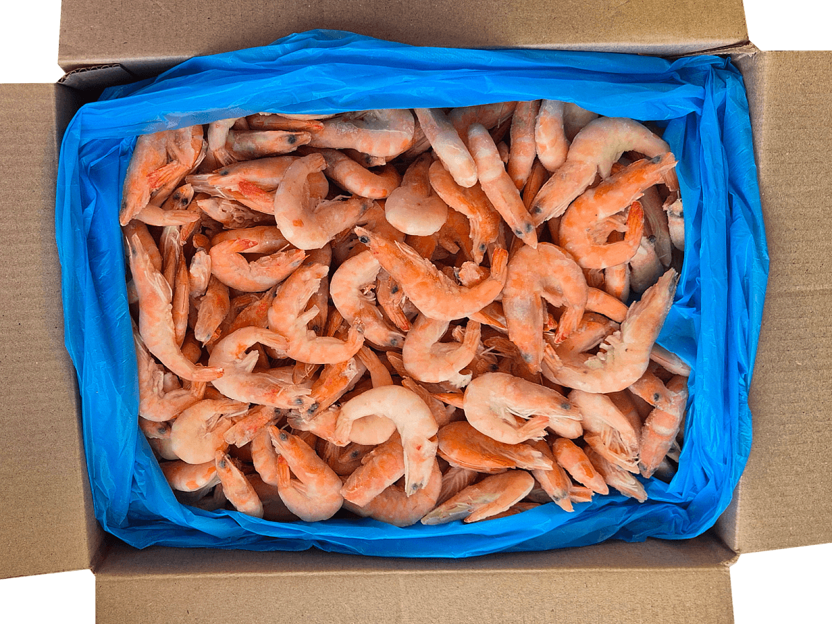 Королевские креветки в панцире 50/70 в/м  IQF, 5 кг