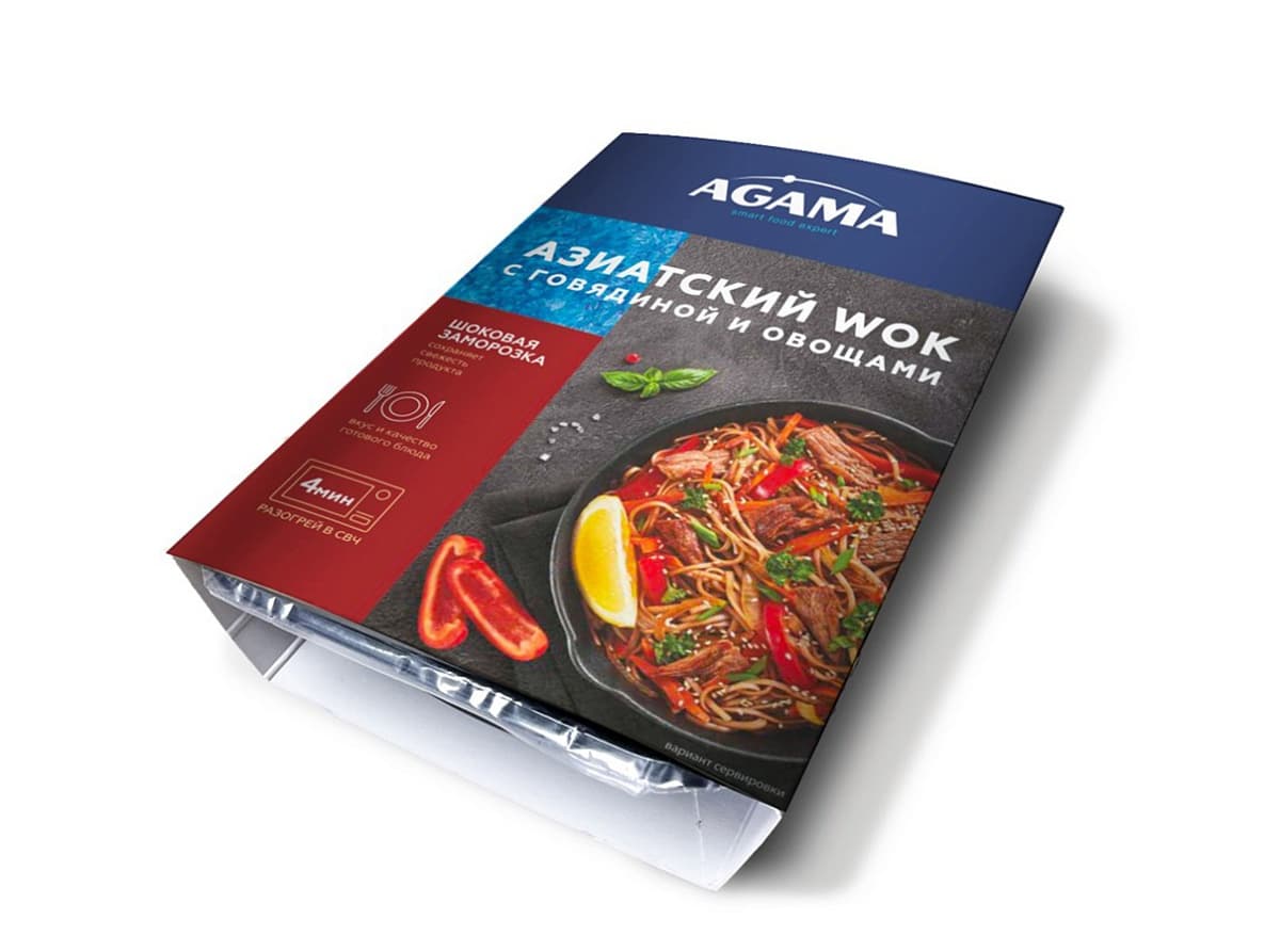 Азиатский wok с говядиной и овощами