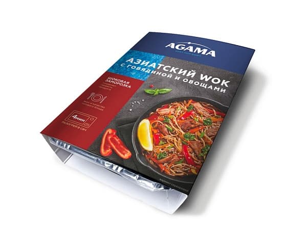 Азиатский wok с говядиной и овощами