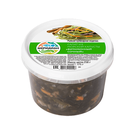 Салат из морской капусты "витаминный сочный"