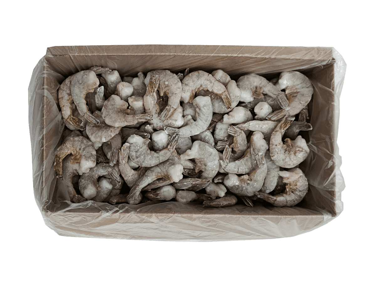 Королевские креветки  без головы в панцире 16/20 с/м IQF, 4 кг