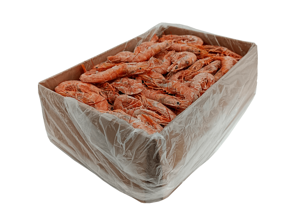 Креветки аргентинские в панцире 20/30 с/м IQF, 4 кг