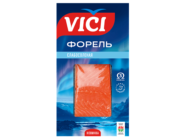 Форель радужная слабосолёная