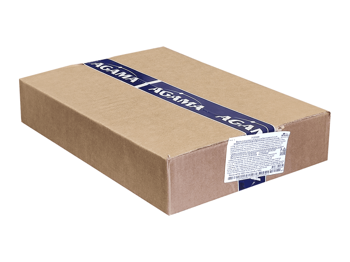 Мидии в створках в собственном соку