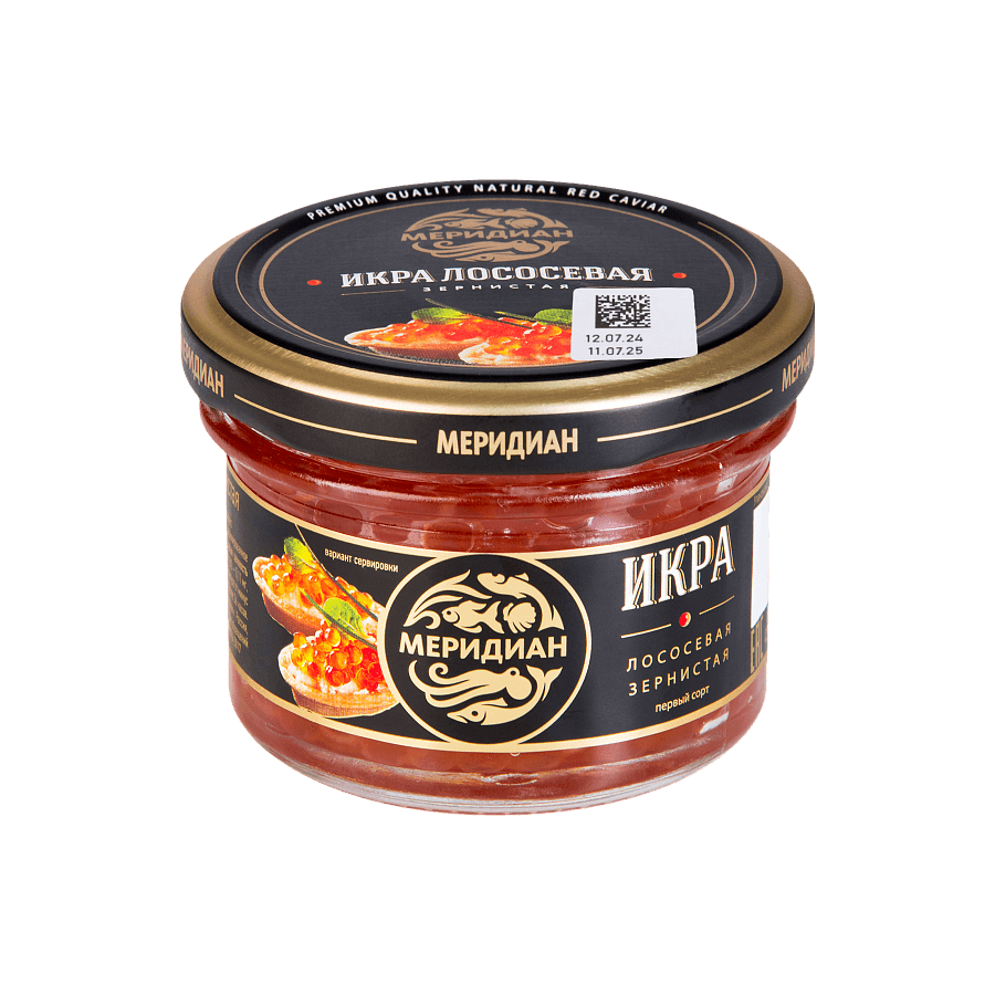 Икра лососевая зернистая соленая пастеризованная горбуши