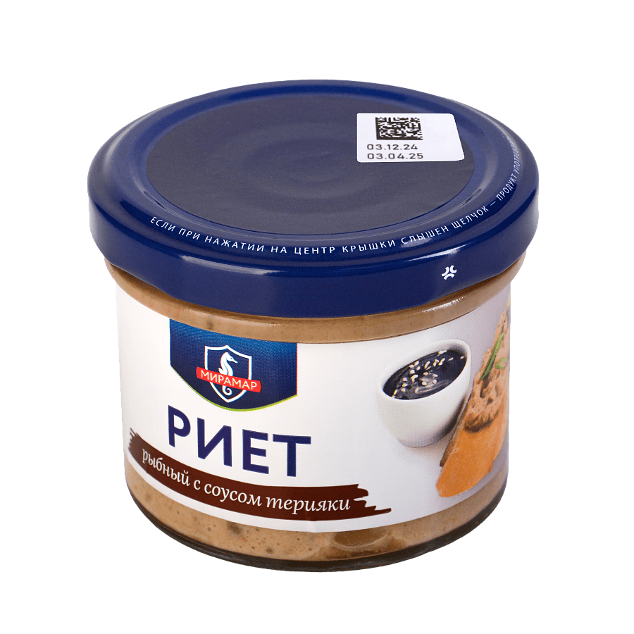 Риет рыбный с соусом терияки 