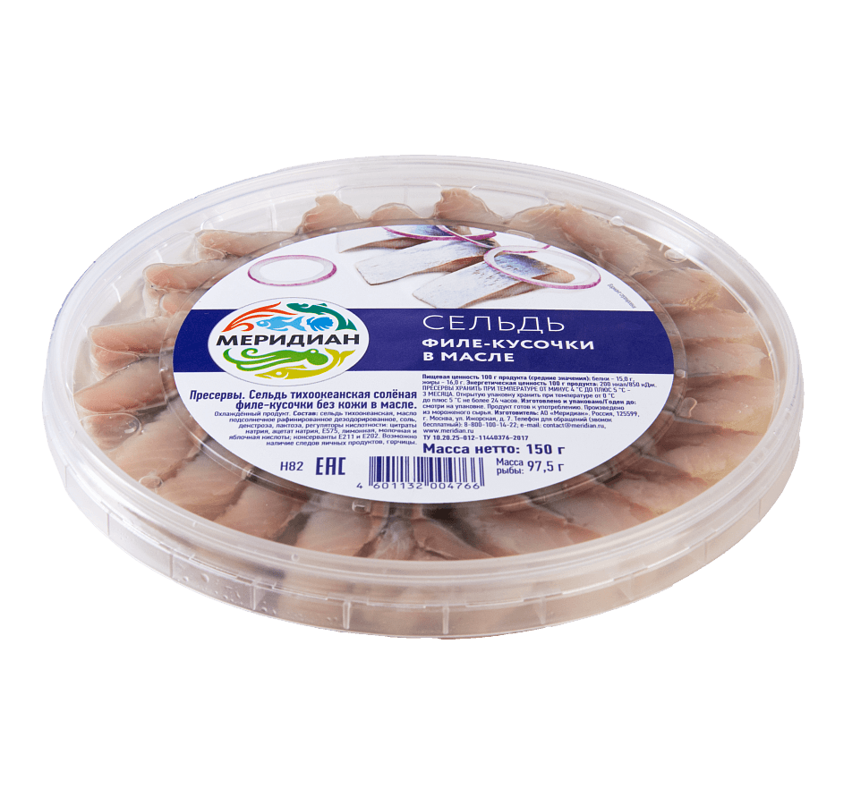 Сельдь филе-кусочки в масле