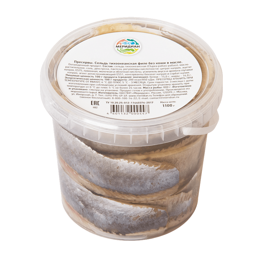 Сельдь филе в масле 