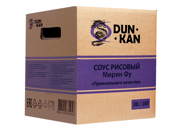 Уксус рисовый Мирин Фу DUNKAN 20л, Россия