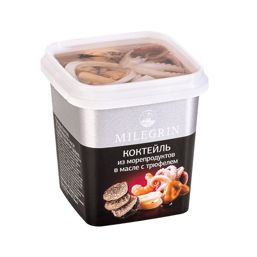 Коктейль из морепродуктов в масле со вкусом и ароматом трюфеля 