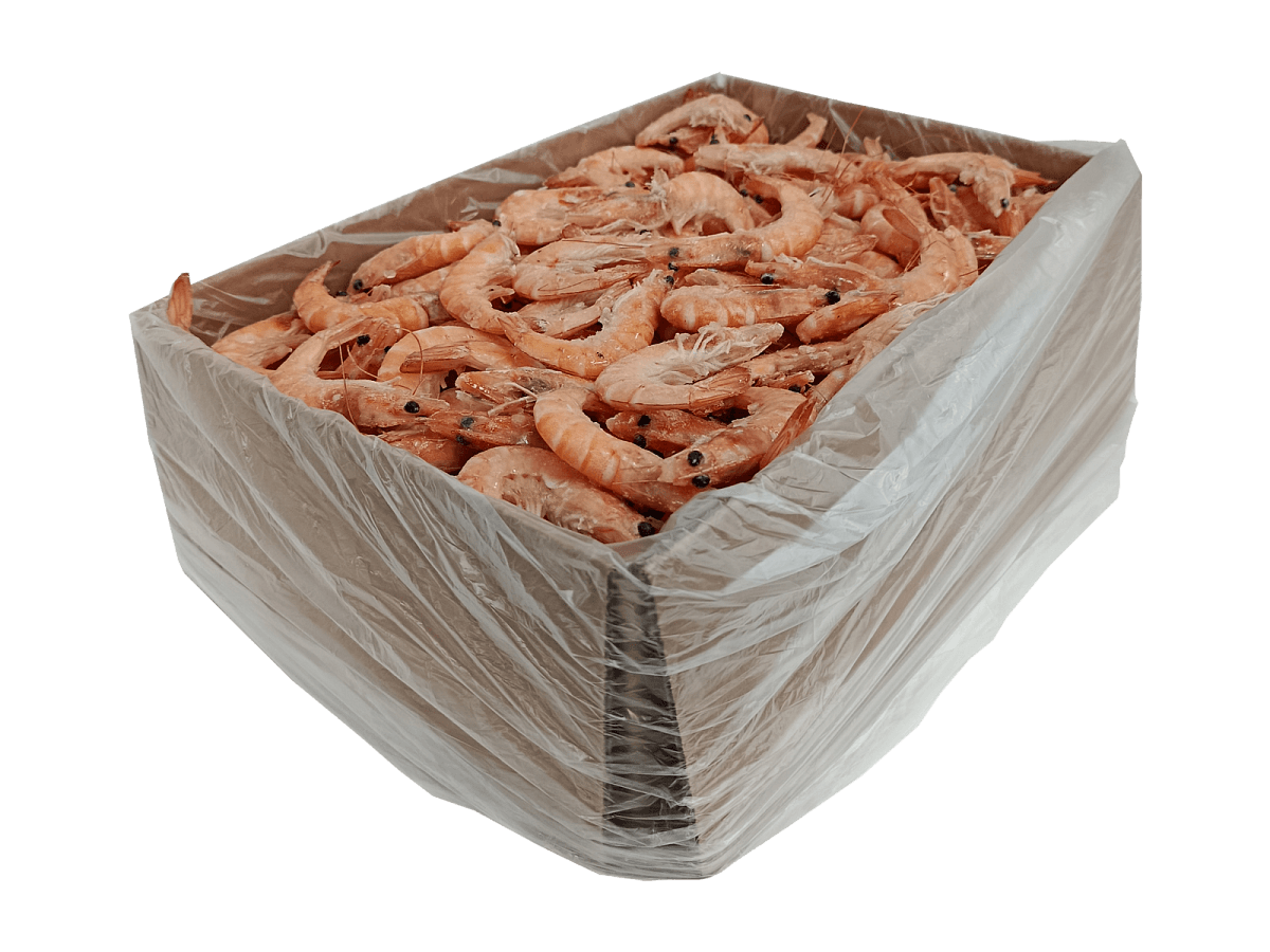 Королевские креветки в панцире 50/70 в/м  IQF, 4 кг