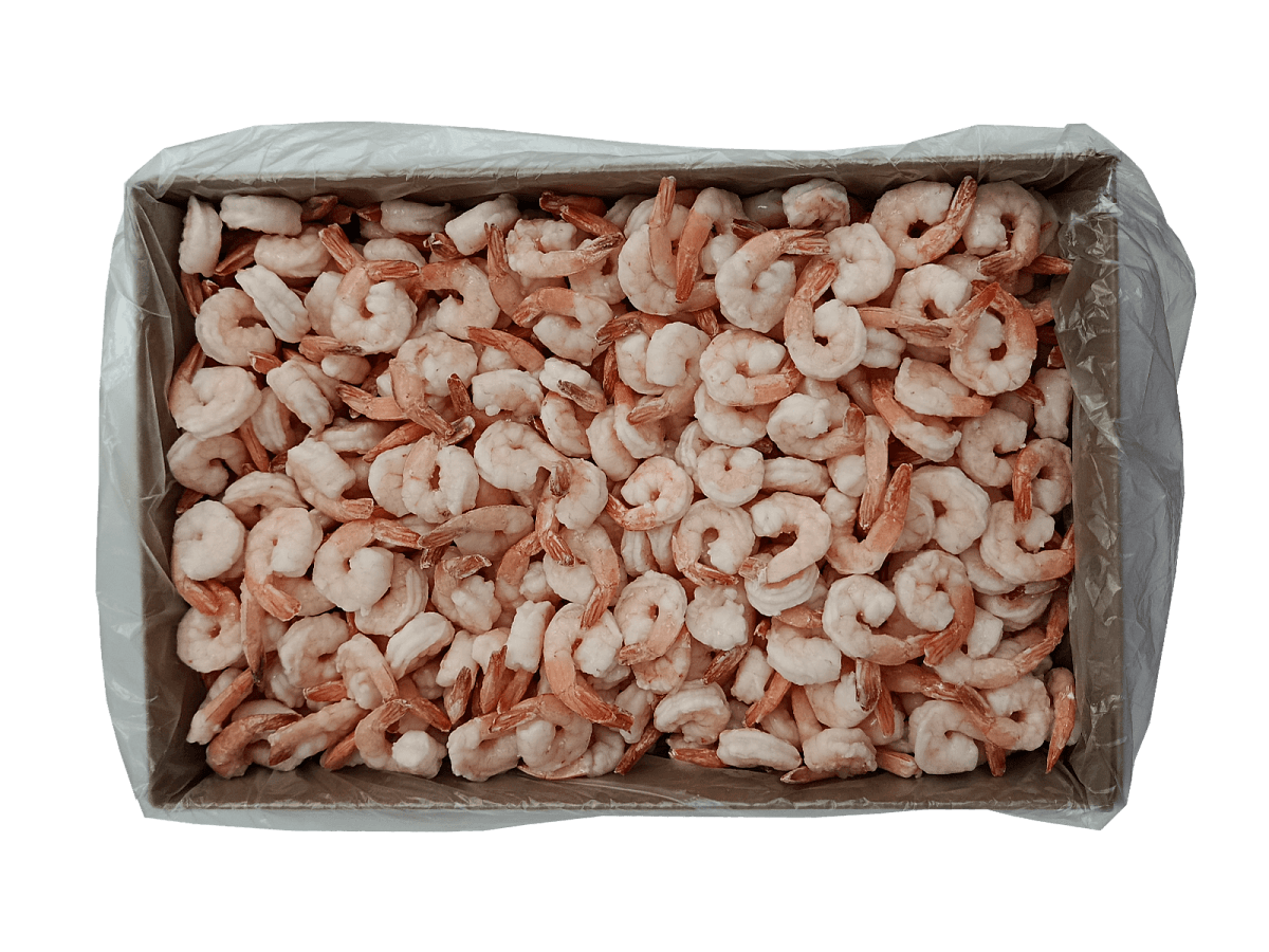 Королевские креветки очищенные с хвостом 41/50 в/м  IQF, 4 кг