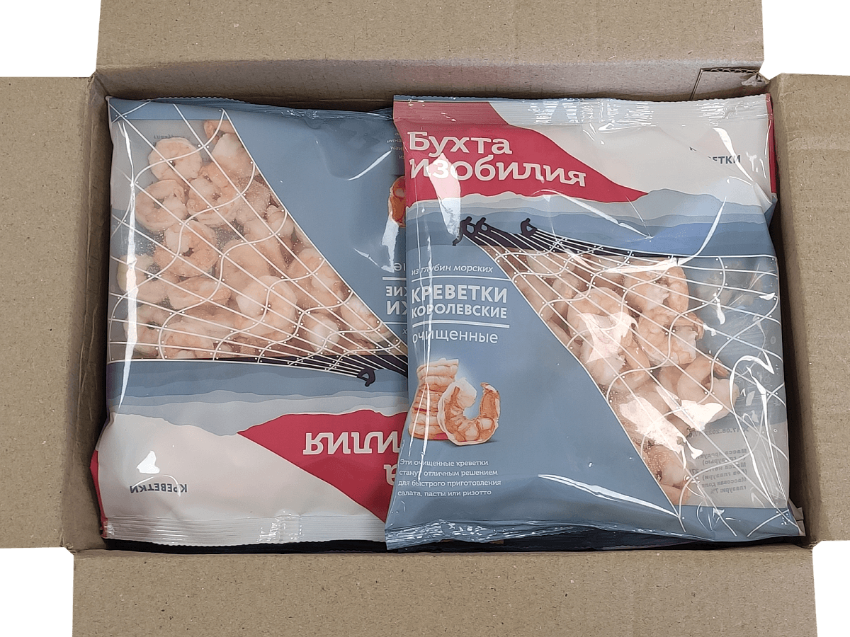 Креветки королевские очищенные