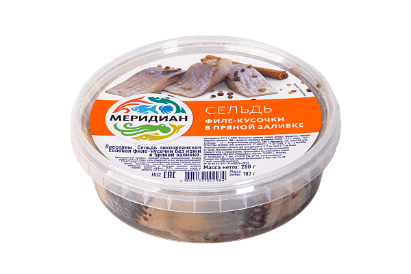 Сельдь филе-кусочки в пряной заливке