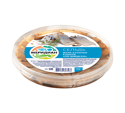 Сельдь филе-кусочки в масле по-шведски