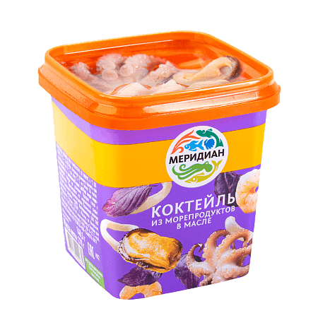 Коктейль из морепродуктов в масле