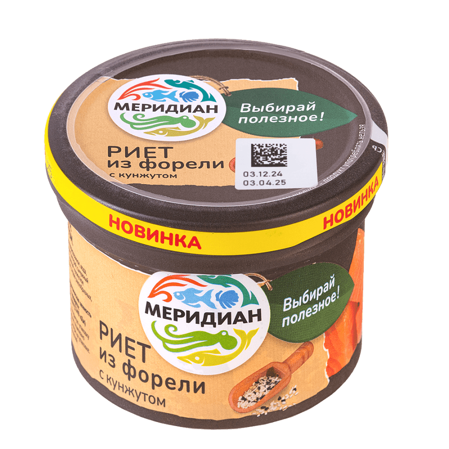 Риет из форели с кунжутом