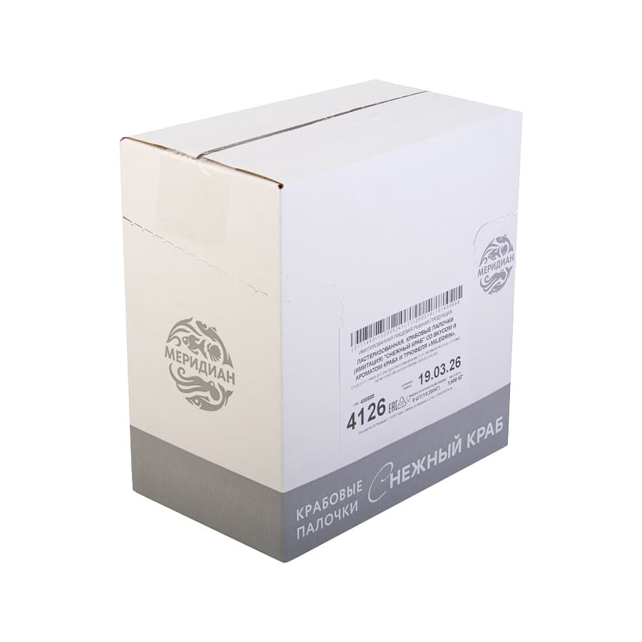 Крабовые палочки снежный краб со вкусом и ароматом краба и трюфеля milegrin охлажденные