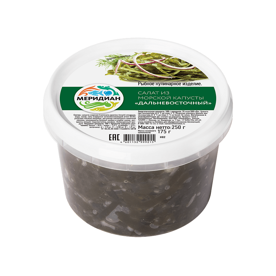 Салат из морской капусты "дальневосточный"