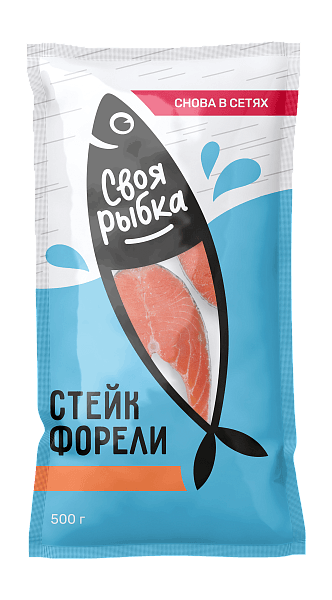 Стейк форели замороженный
