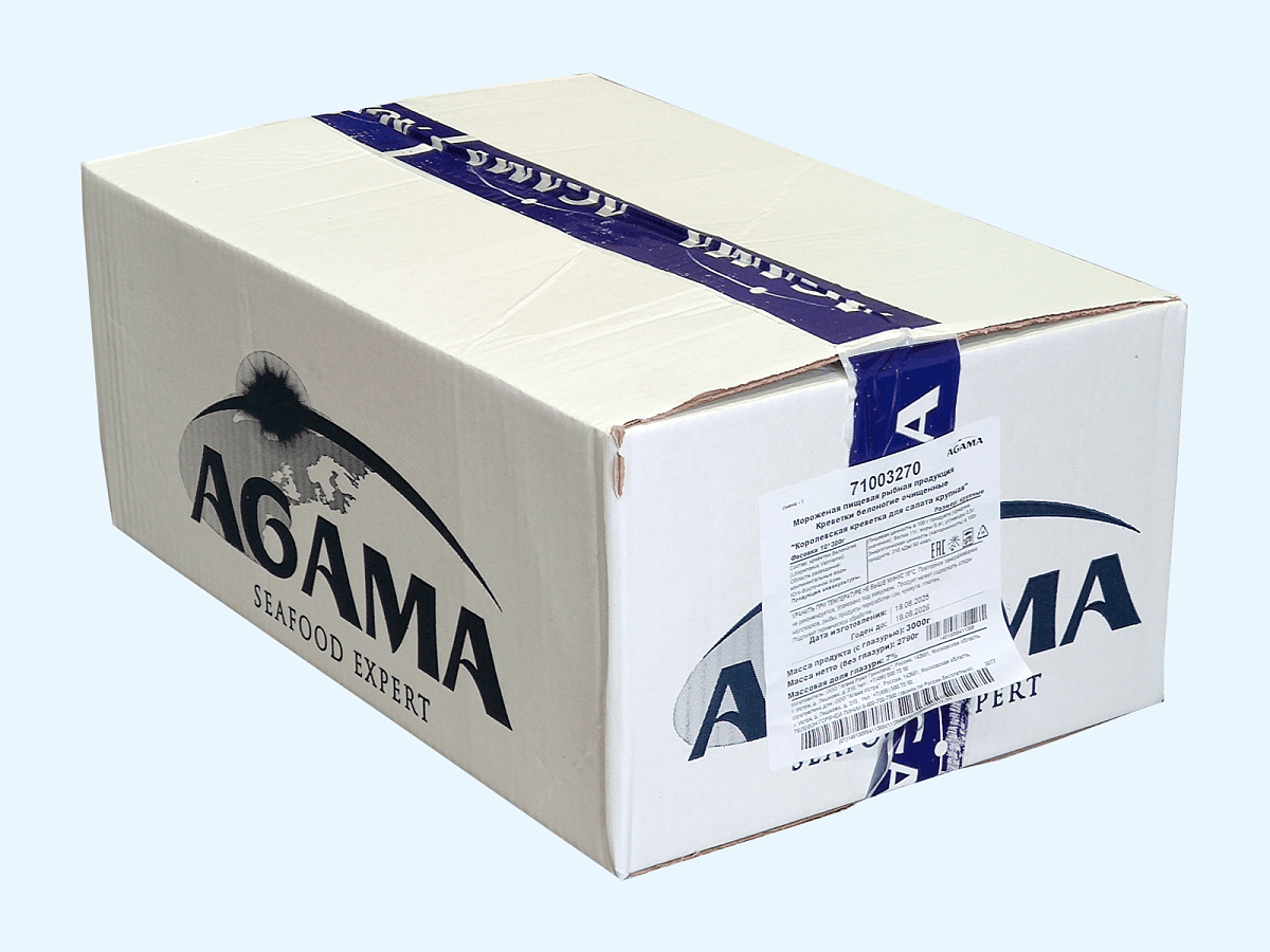 Королевская креветка для салата крупная