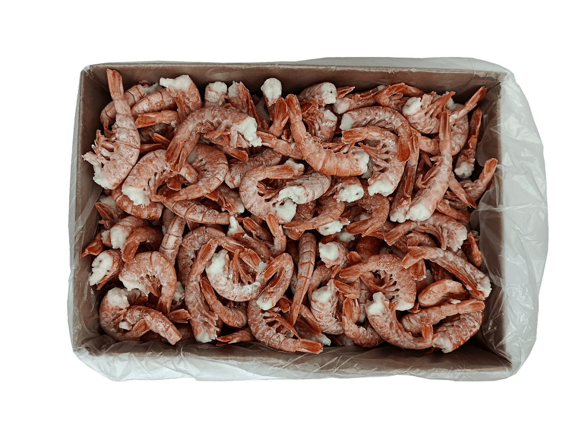 Креветки аргентинские без головы в панцире 41/50 с/м IQF, 4 кг